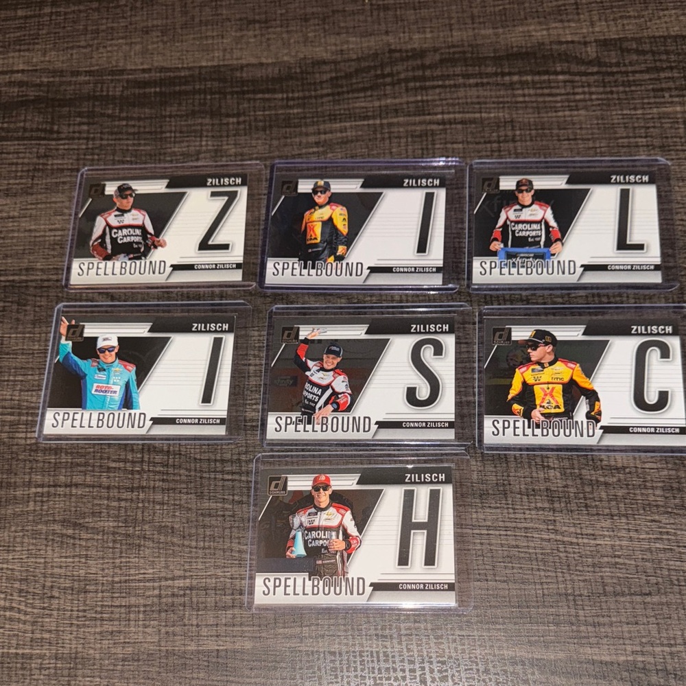 Connor Zilisch 2025 Donruss Spellbound Rookie Set NASCAR Xfinity and Cup Series